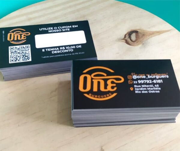 Cartão de Visitas Frente e Verso - Triplex 250G/M² - Imagem 4