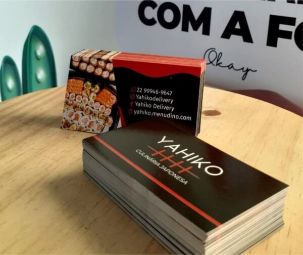Cartão de Visitas Frente e Verso - Triplex 250G/M² - Imagem 2